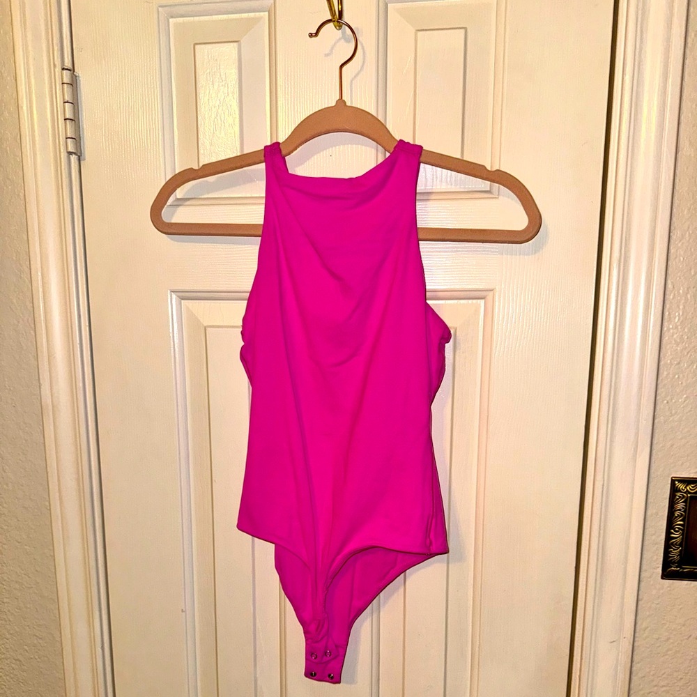 Skims, Hot Pink, Medium, Onesie / Leotard / Bodysuit